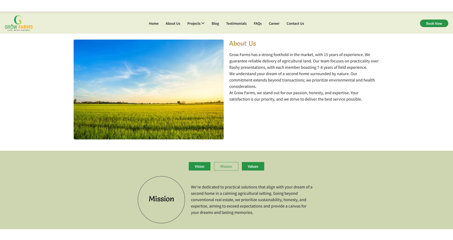About Us Page