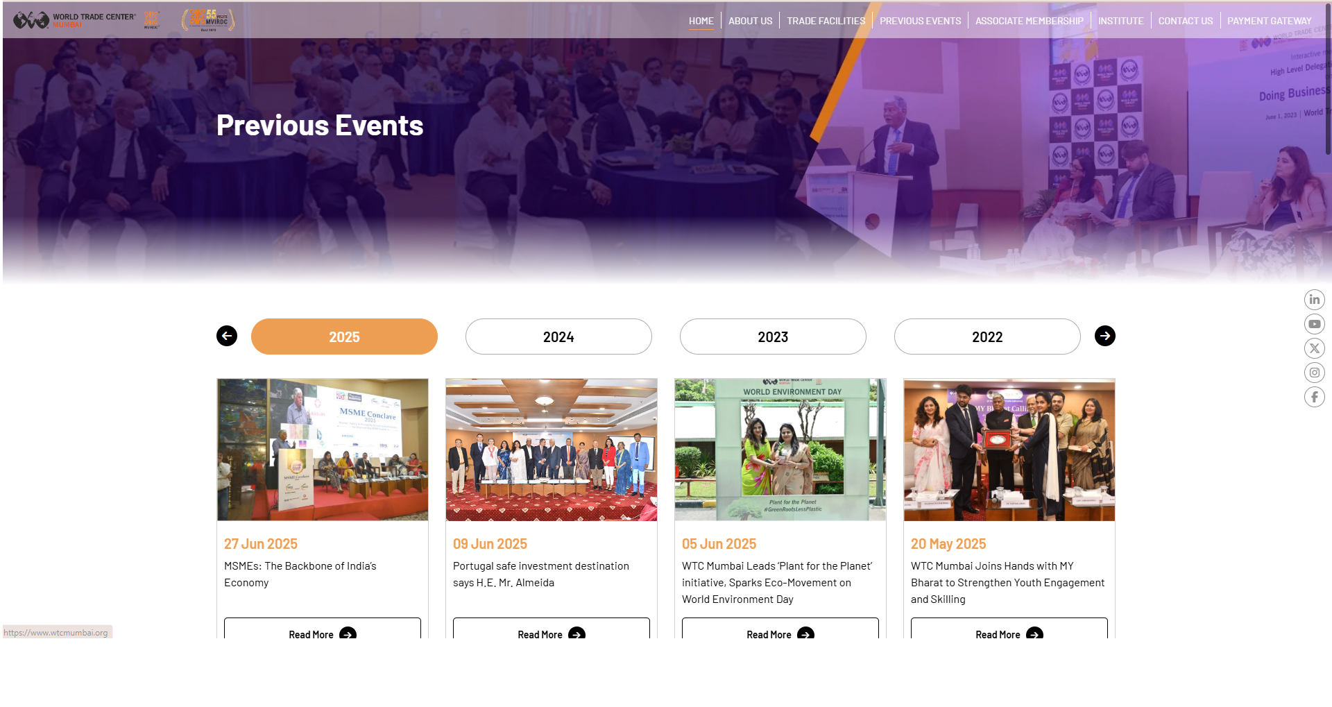 Events Page