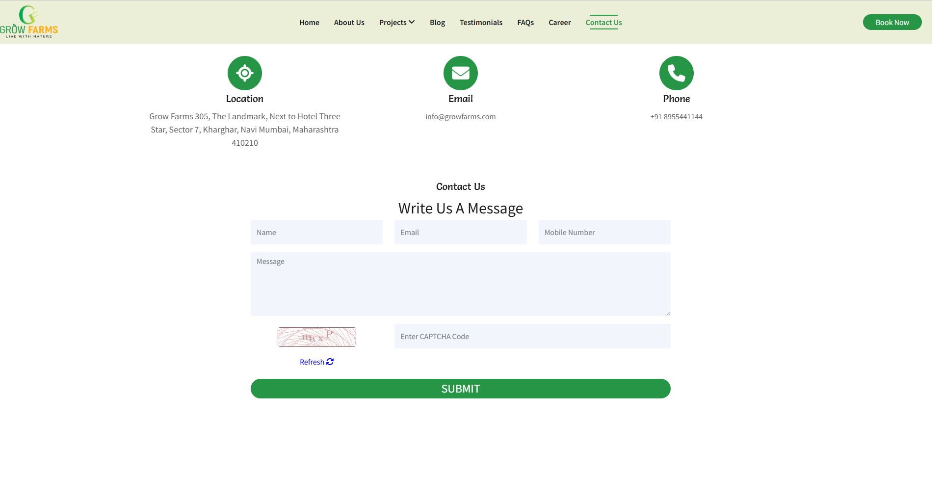 Contact Us Page 